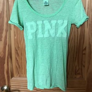 PINK brand light green T -shirt